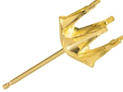 9ct Yellow Gold Buttercup Claw Earring 3mm