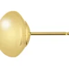 9ct Yellow Gold Button Stud 6mm