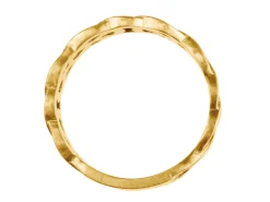 9ct Yellow Gold Celtic Band Ring 8mm Wide Hallmarked Size R