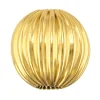 9ct Yellow Gold Corrugated Round 4mm 2 Hole Bead