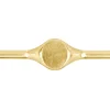 9ct Yellow Gold Court Ring G6 3.00mm Hallmarked Fully Annealed Oval Signet 14mm X 12mm, 100% Recycled Gold