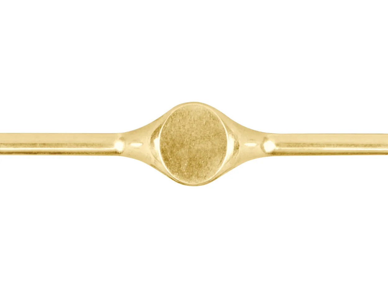 9ct Yellow Gold Court Ring G6 3.00mm Hallmarked Fully Annealed Oval Signet 14mm X 12mm, 100% Recycled Gold