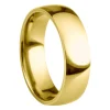 18ct Yellow Gold Court Wedding Ring 6.0mm, Size Z, 5.00g Super Lightweight, Laser Hallmarked, Wall Thickness 2.0mm, 100% Recycled Gold