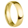 18ct Yellow Gold Court Wedding Ring 5.0mm, Size V, 3.74g Super Lightweight, Laser Hallmarked, Wall Thickness 1.8mm, 100% Recycled Gold