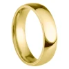 18ct Yellow Gold Court Wedding Ring 5.0mm, Size T, 3.62g Super Lightweight, Laser Hallmarked, Wall Thickness 1.8mm, 100% Recycled Gold