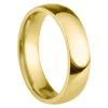 18ct Yellow Gold Court Wedding Ring 5.0mm, Size Q, 3.44g Super Lightweight, Laser Hallmarked, Wall Thickness 1.8mm, 100% Recycled Gold