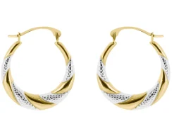 9ct Yellow Gold Creole Earrings