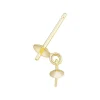 9ct Yellow Gold Cup And Peg With 3mm Drop Cup