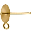 9ct Yellow Gold Cup Peg Ring 4mm, 302