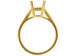 9ct Yellow Gold Dress Ring Octagonal Centre Hallmarked Stone Size 8x6mm Size M 1/2