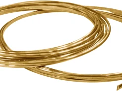 18ct Yellow Gold D Shape Wire 6.00mm X 2.00mm, 100% Recycled Gold