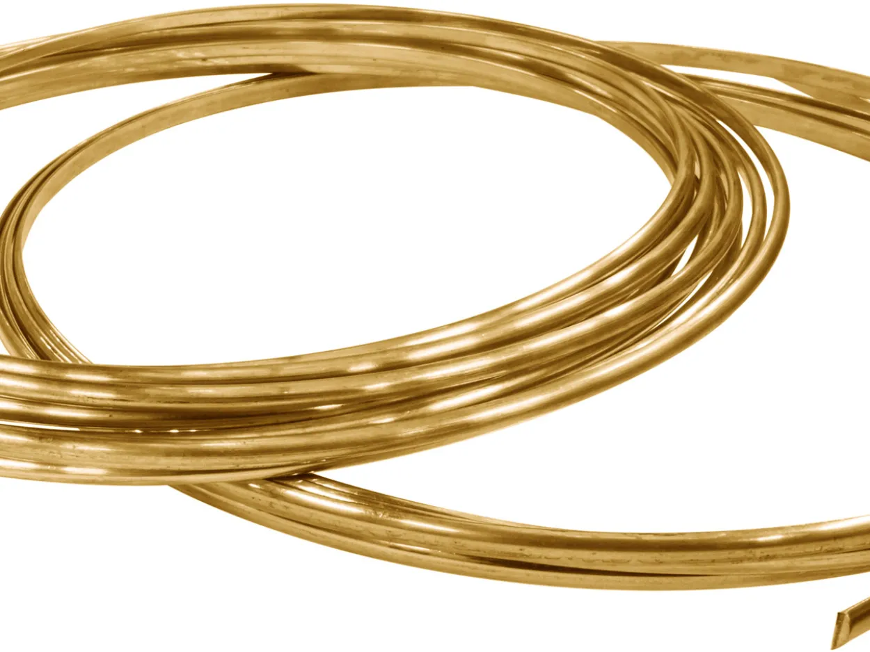 18ct Yellow Gold D Shape Wire 6.00mm X 2.00mm, 100% Recycled Gold