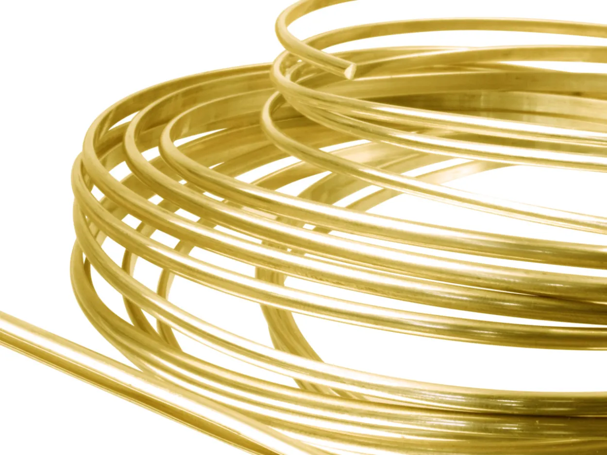 9ct Yellow Gold D Shape Wire 8.00mm X 2.00mm, 100% Recycled Gold