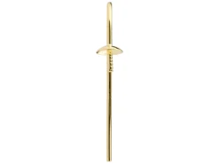 9ct Yellow Gold Earring Hook Wire With 4mm Cup Pack of 2