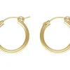 14ct Yellow Gold Filled 19.0mm Creole Hoop Earrings, Pack Of 2