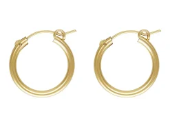 14ct Yellow Gold Filled 19.0mm Creole Hoop Earrings, Pack Of 2