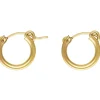14ct Yellow Gold Filled 13.0mm Creole Hoop Earrings, Pack Of 2