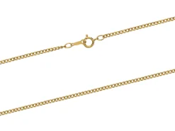14ct Yellow Gold Filled 2.0mm Curb Chain 16"/40cm Unhallmarked