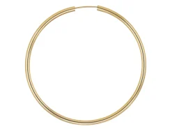 12ct Yellow Gold Filled 60mm Endless Sleeper Hoop Earring