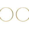14ct Yellow Gold Filled 24.0mm Endless Hoops, Pack Of 2
