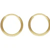 14ct Yellow Gold Filled 10.0mm Endless Sleeper Hoops, Pack Of 2