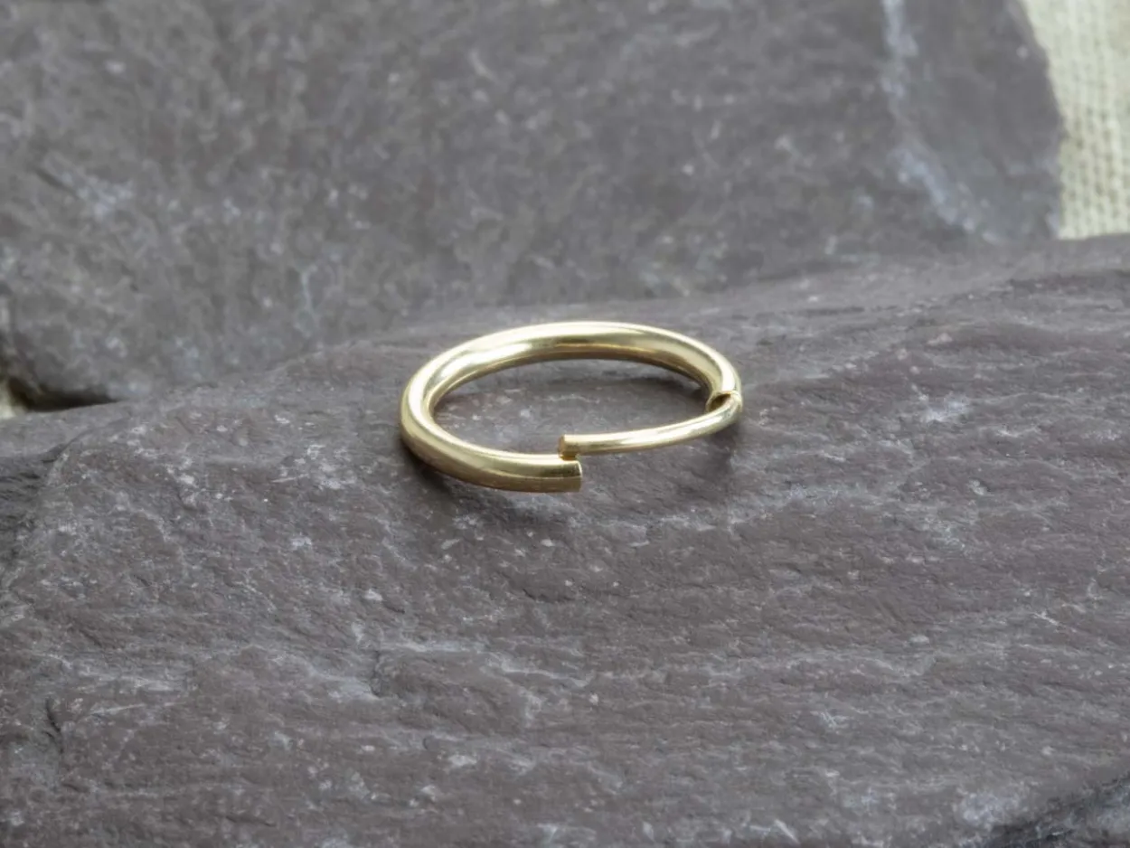 14ct Yellow Gold Filled 10.0mm Endless Sleeper Hoops, Pack Of 2