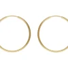 14ct Yellow Gold Filled 30.0mm Endless Hoops, Pack Of 2