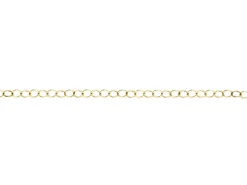 12ct Yellow Gold Filled 3.6mm Flat Filed Round Trace Chain Loose Unhallmarked