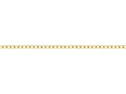14ct Yellow Gold Filled 1.75mm Flat Hammered Oval Trace Chain Loose Unhallmarked