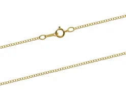 14ct Yellow Gold Filled 1.5mm Open Round Curb Chain 16"/40cm Unhallmarked