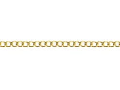 14ct Yellow Gold Filled 1.5mm Open Round Curb Chain 16