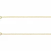 14ct Yellow Gold Filled 1.2mm Oval Trace Chain 18"/45cm Unhallmarked