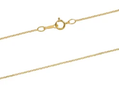 14ct Yellow Gold Filled 1.1mm Oval Trace Chain 18"/45cm Unhallmarked