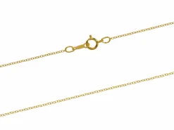 14ct Yellow Gold Filled 1.2mm Oval Trace Chain 16"/40cm Unhallmarked