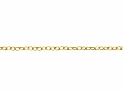 14ct Yellow Gold Filled 1.2mm Oval Trace Chain 16