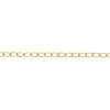 14ct Yellow Gold Filled 2.2mm Oval Trace Chain Loose Unhallmarked