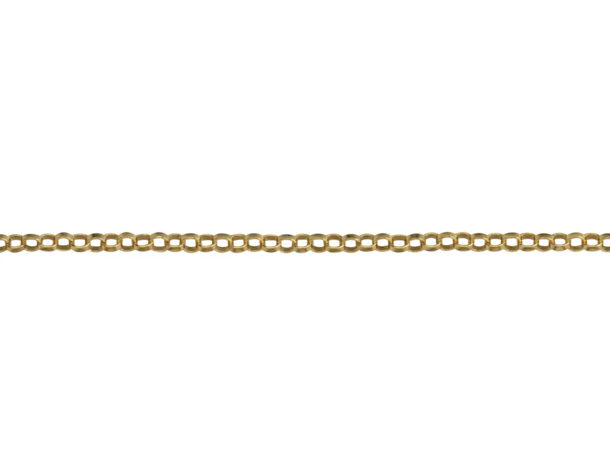 14ct Yellow Gold Filled 1.1mm Round Belcher Chain 18"/45cm Unhallmarked