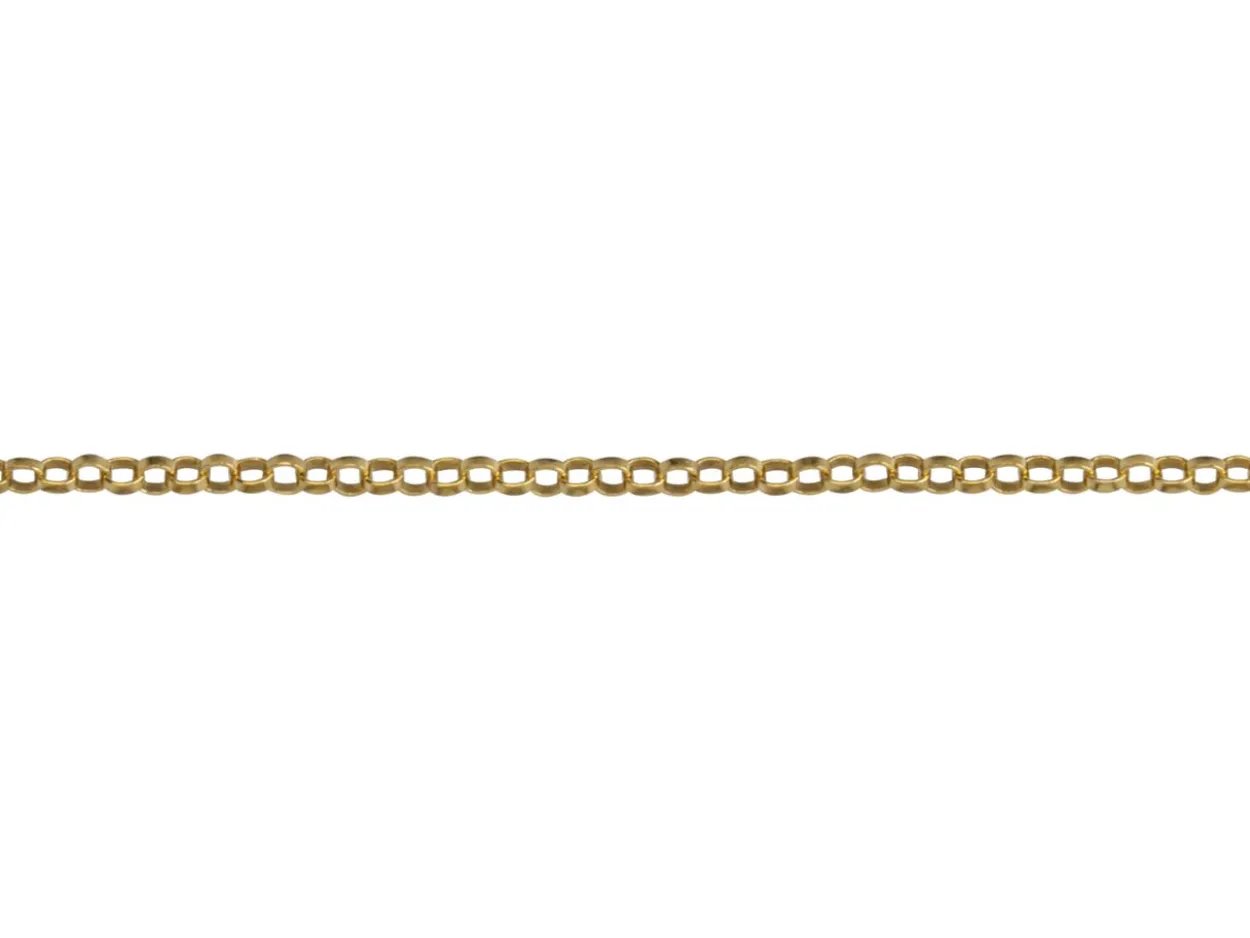 14ct Yellow Gold Filled 1.1mm Round Belcher Chain 20"/50cm Unhallmarked