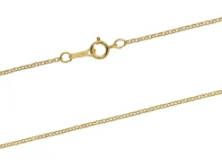 14ct Yellow Gold Filled 1.1mm Round Belcher Chain 16"/40cm Unhallmarked