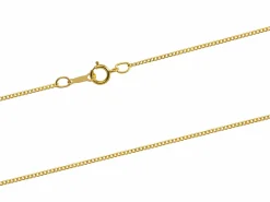 14ct Yellow Gold Filled 1.2mm Round Curb Chain 16"/40cm Unhallmarked