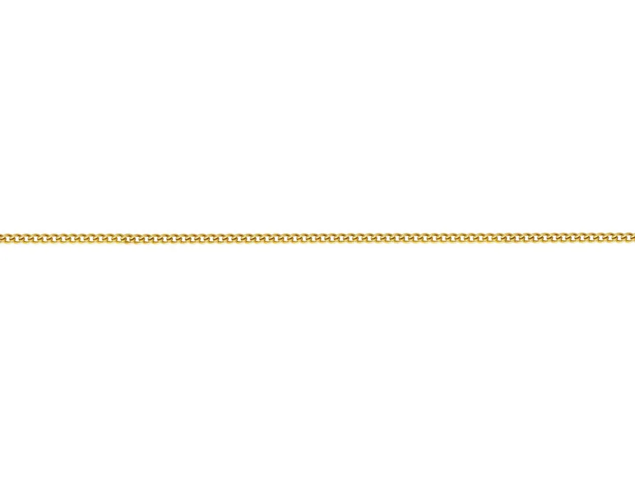 14ct Yellow Gold Filled 0.6mm Round Curb Chain Loose Unhallmarked