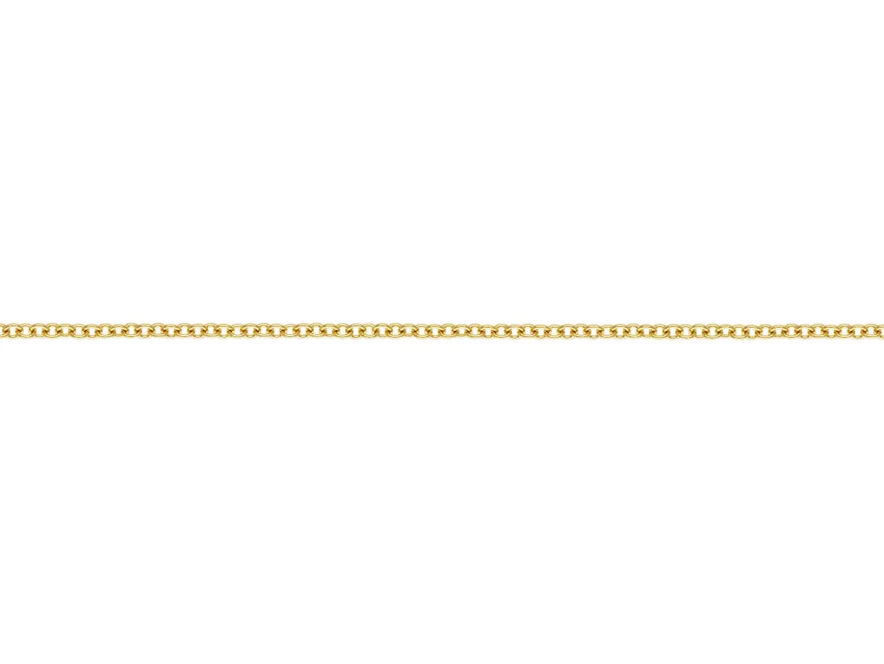 14ct Yellow Gold Filled 1.2mm Round Trace Chain Loose Light Unhallmarked