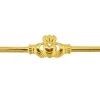 10ct Yellow Gold Flat Ring Df8382 1.30mm Embossed Gents Claddagh Ring, 100% Recycled Gold