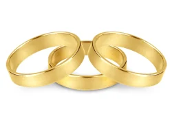 9ct Yellow Gold Flat Wedding Ring 5.0mm, Size P, 3.8g Medium-weight, Hallmarked, Wall Thickness 1.10mm, 100% Recycled Gold