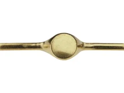 18ct Yellow Gold Gents Ring Kg4823 2.00mm Hallmarked Fully Annealed Round Signet 13mm, 100% Recycled Gold