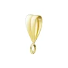 9ct Yellow Gold Grooved Bail With Fixed Open Ring