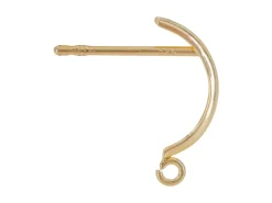 9ct Yellow Gold Half Hoop And Ring Earrings Pack of 2, 100% Recycled Gold