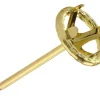 18ct Yellow Gold Halo Setting Lightweight 3mm