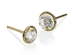 18ct Yellow Gold Halo Setting Lightweight 3mm