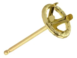 18ct Yellow Gold Halo Setting Lightweight 4mm